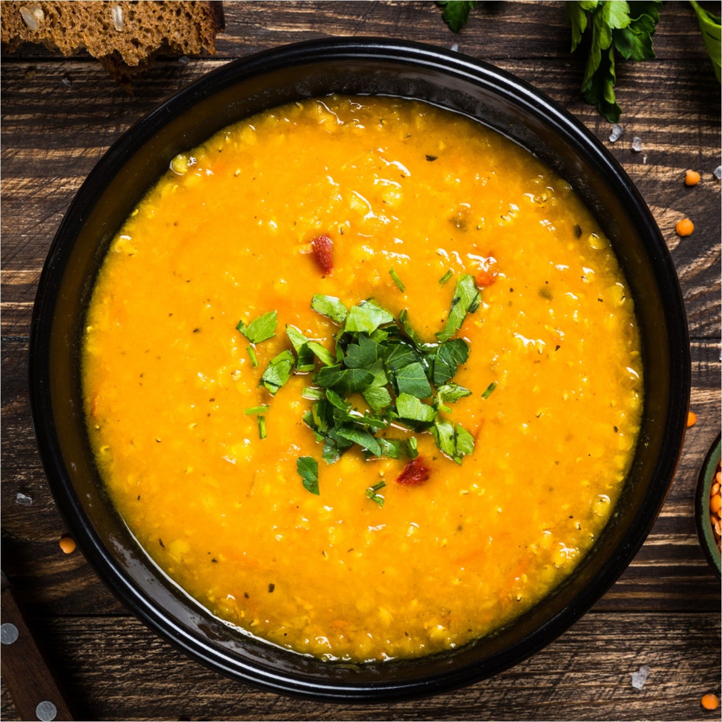 Golden Curry Lentil & Quinoa Soup